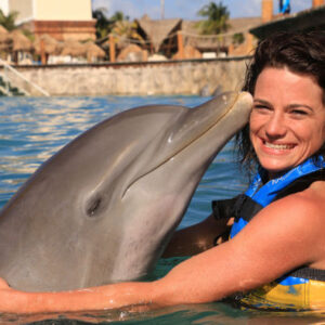 Schwimmen Sie mit Delfinen an der Costa Maya
