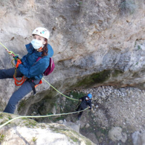 Trockenschlucht in der Almadenes-Schlucht