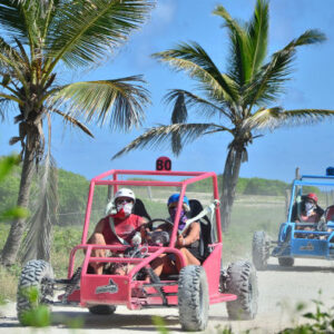 Seilrutsche und Buggy im Bavaro Adventure Park