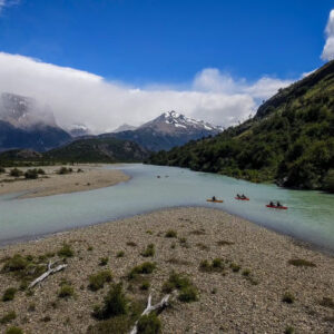 Kajaktour auf dem Fluss Las Vueltas