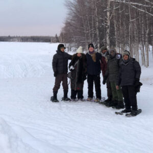 Schneeschuhwandern durch Fairbanks