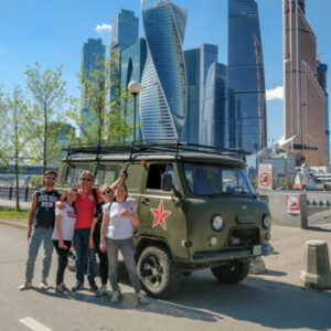 Sowjetische Van-Tour durch Moskau