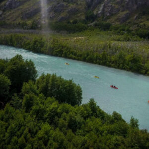 Rafting im Fluss Las Vueltas