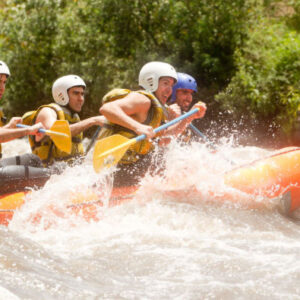Rafting auf dem Fluss Fonce