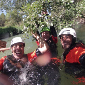 Wassertrekking durch die Cabriel-Sicheln