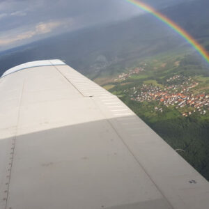 Flug über Birmingham